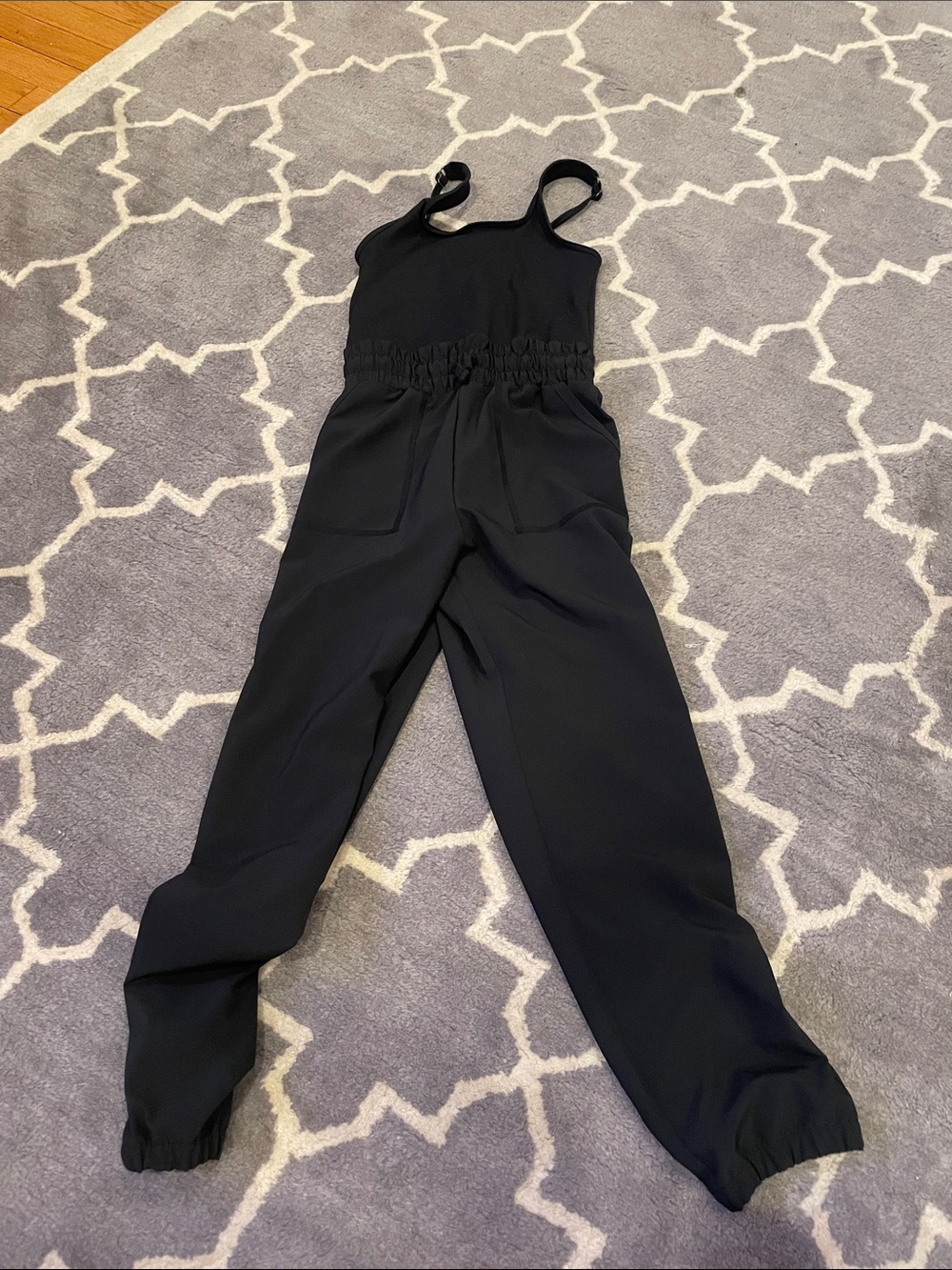 Abercrombie Kids Elastic-Waist Jumpsuit with Adjustable Straps